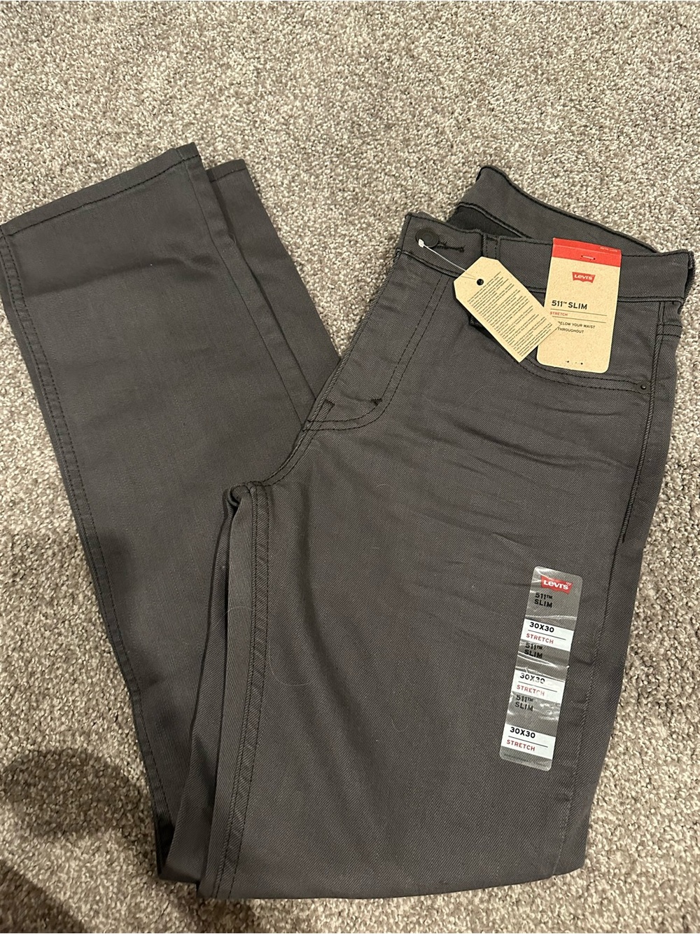 Levi's Slim Men's Jeans in Charcoal